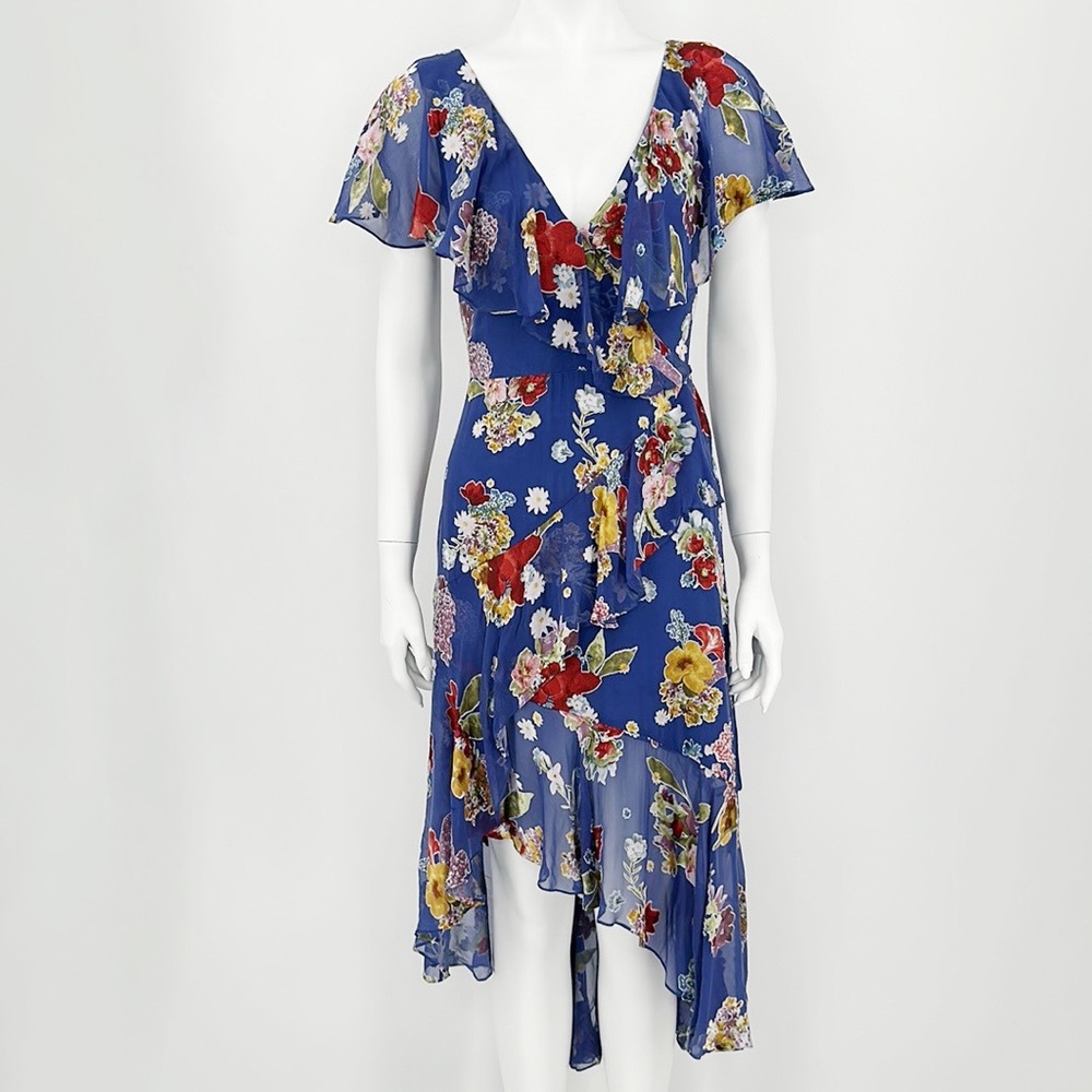 ALICE + OLIVIA Floral Print Long Dress Size: US 0